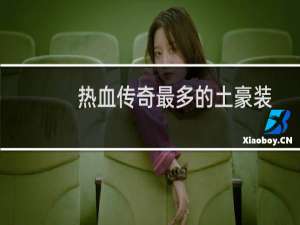 热血传奇最多的土豪装
