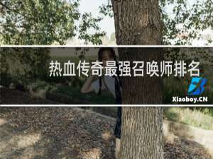 熱血傳奇最強召喚師排名