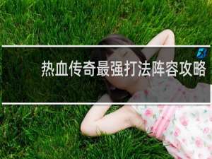 热血传奇最强打法阵容攻略
