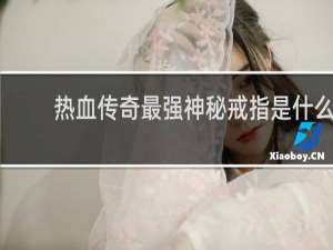 热血传奇最强神秘戒指是什么