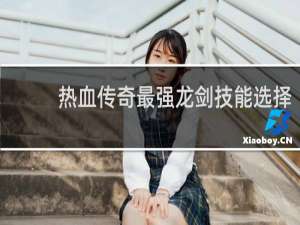 热血传奇最强龙剑技能选择