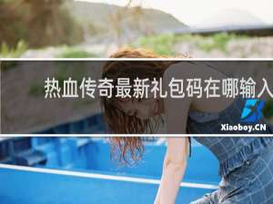 热血传奇最新礼包码在哪输入