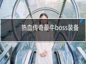 热血传奇最牛boss装备