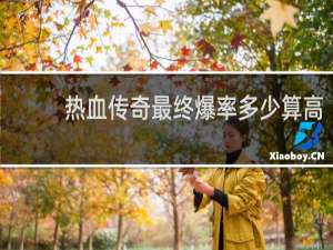 热血传奇最终爆率多少算高
