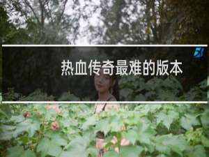 热血传奇最难的版本