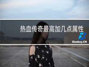 热血传奇最高加几点属性
