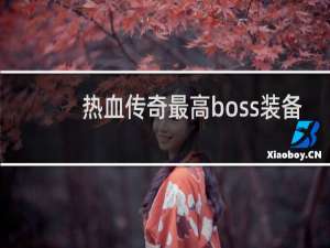 热血传奇最高boss装备