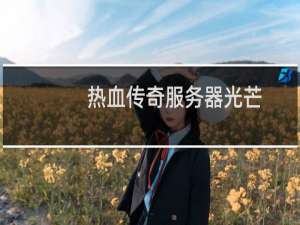 热血传奇服务器光芒
