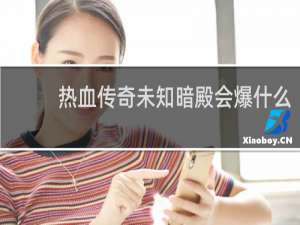 热血传奇未知暗殿会爆什么