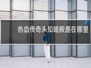 热血传奇未知暗殿鹿在哪里