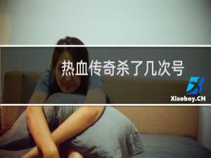 热血传奇杀了几次号