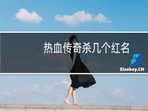 热血传奇杀几个红名