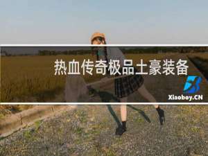 热血传奇极品土豪装备