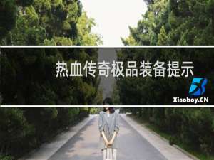 热血传奇极品装备提示