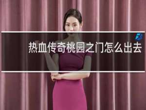 热血传奇桃园之门怎么出去