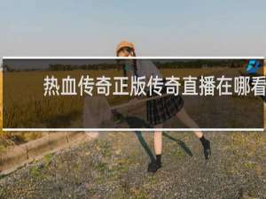 热血传奇正版传奇直播在哪看