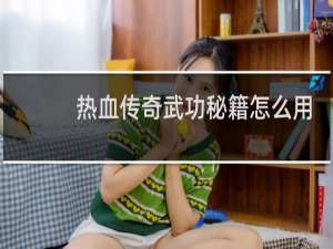 热血传奇武功秘籍怎么用
