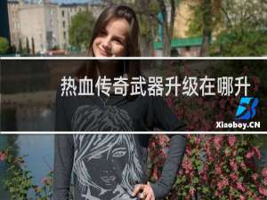 热血传奇武器升级在哪升