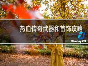 热血传奇武器和首饰攻略