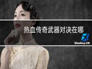 热血传奇武器对决在哪