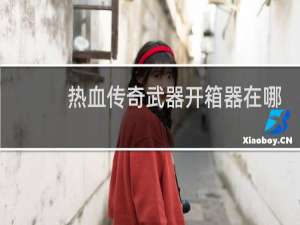热血传奇武器开箱器在哪