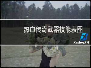 热血传奇武器技能表图