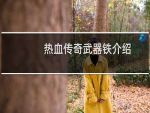 热血传奇武器铁介绍