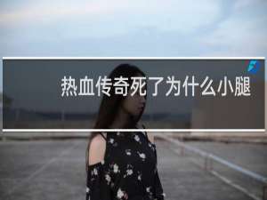 热血传奇死了为什么小腿