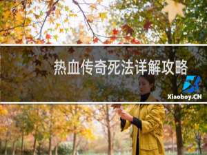 热血传奇死法详解攻略
