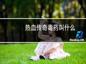 热血传奇毒药叫什么