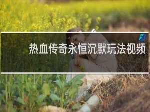 热血传奇永恒沉默玩法视频