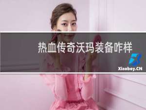 热血传奇沃玛装备咋样