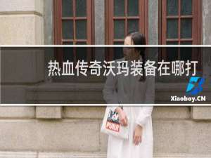 热血传奇沃玛装备在哪打