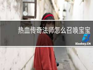 热血传奇法师怎么召唤宝宝