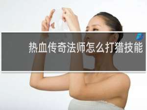 热血传奇法师怎么打猎技能