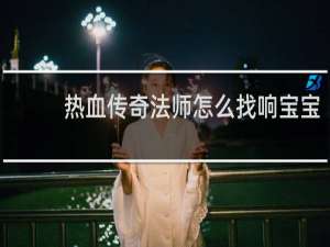 热血传奇法师怎么找响宝宝