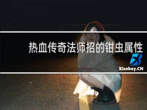热血传奇法师招的钳虫属性