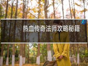 热血传奇法师攻略秘籍