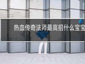 热血传奇法师最高招什么宝宝