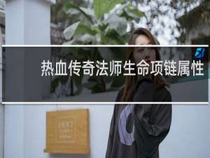 热血传奇法师生命项链属性