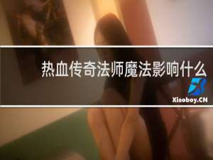 热血传奇法师魔法影响什么
