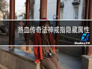 热血传奇法神戒指隐藏属性
