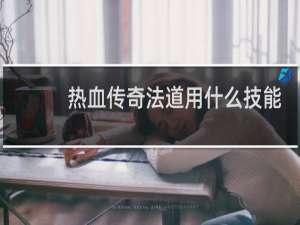 热血传奇法道用什么技能