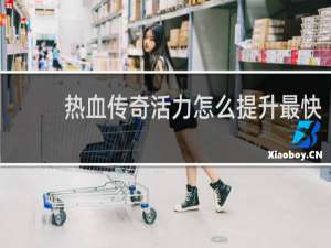 热血传奇活力怎么提升最快