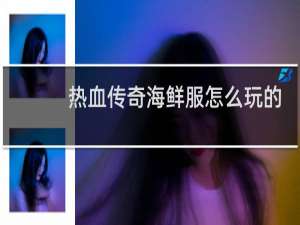 热血传奇海鲜服怎么玩的