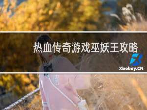 热血传奇游戏巫妖王攻略