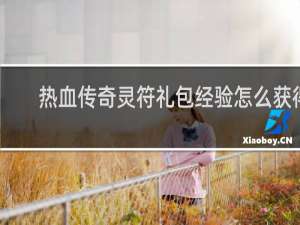 热血传奇灵符礼包经验怎么获得