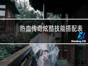 热血传奇炫酷技能搭配表