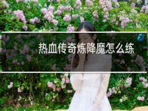 热血传奇炼降魔怎么练