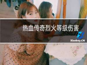 热血传奇烈火等级伤害